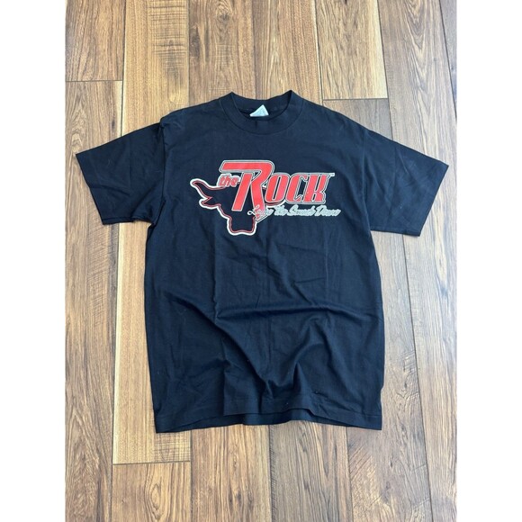 Vintage 90s WWF The Rock T Shirt “ Layin The Smack Down “ Logo Rare Size Large - Picture 1 of 5